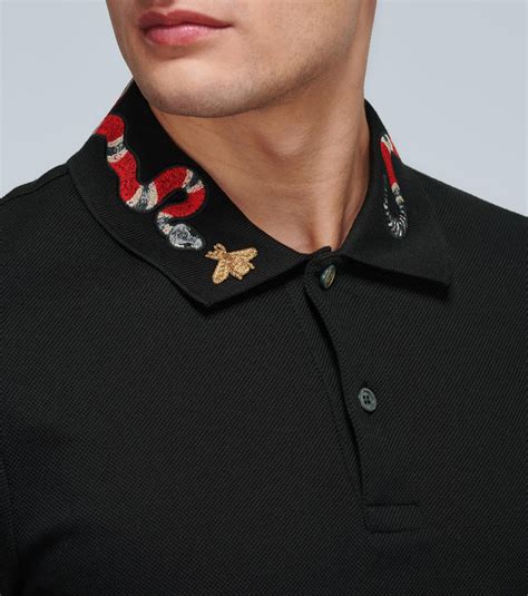 gucci polo t-shirt|gucci polo shirt snake collar.